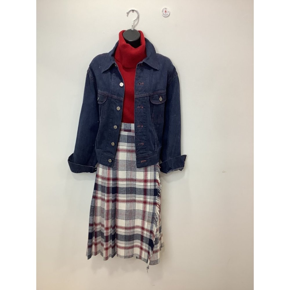 Vintage 1960's-70's Plaid Pleated Wrap Skirt by RT II